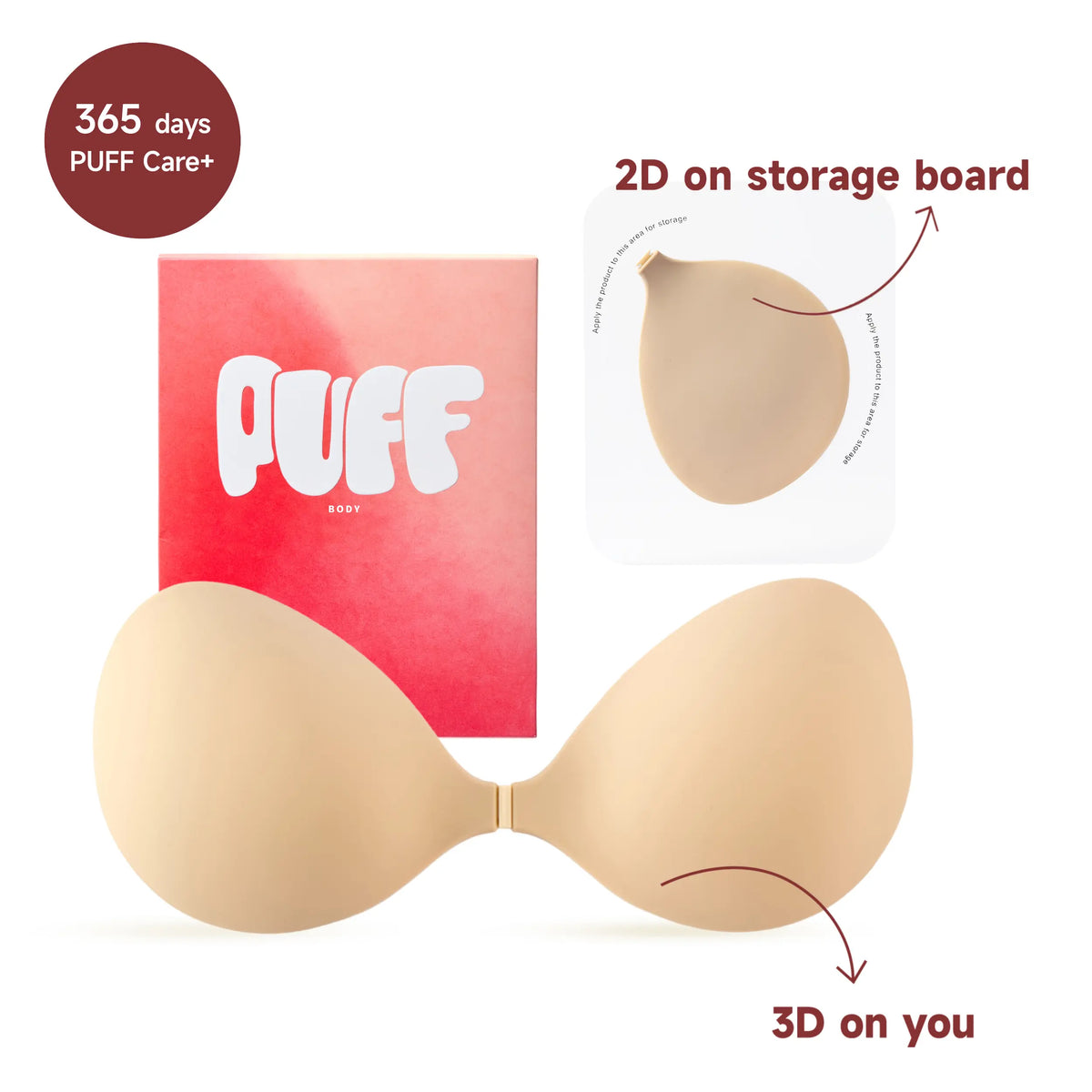 Invisible Push-Up Sticky Bra